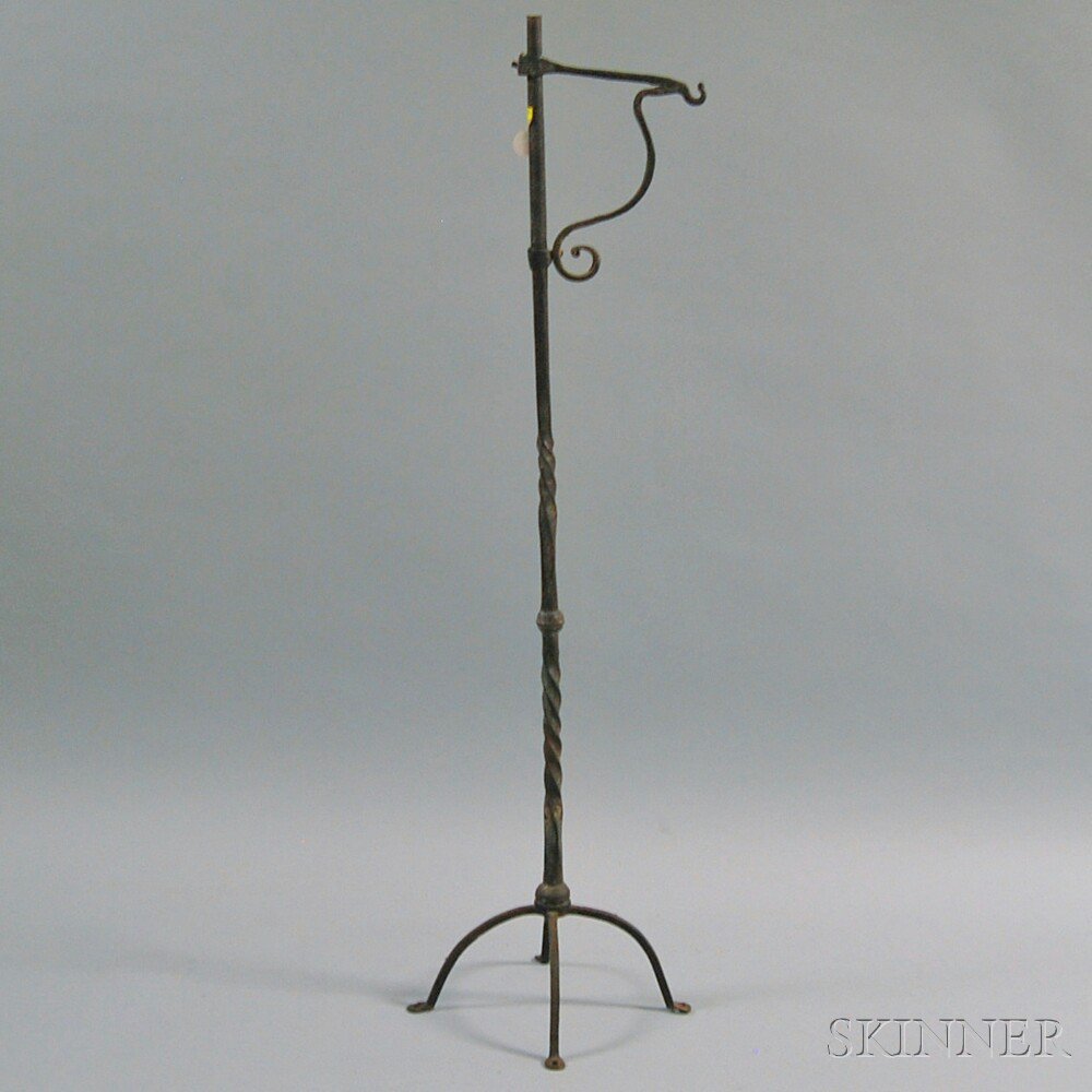 Appraisal: Wrought Iron Stand ht in Estimate - The absence of