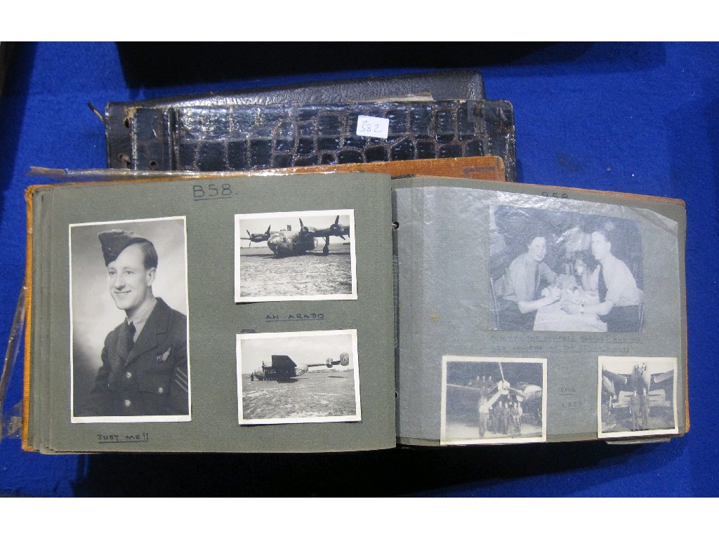 Appraisal: Lot comprising four albums of military photographs