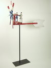 Appraisal: WHIRLY-GIG - Circa Folk Art whirly-gig with eight blades and