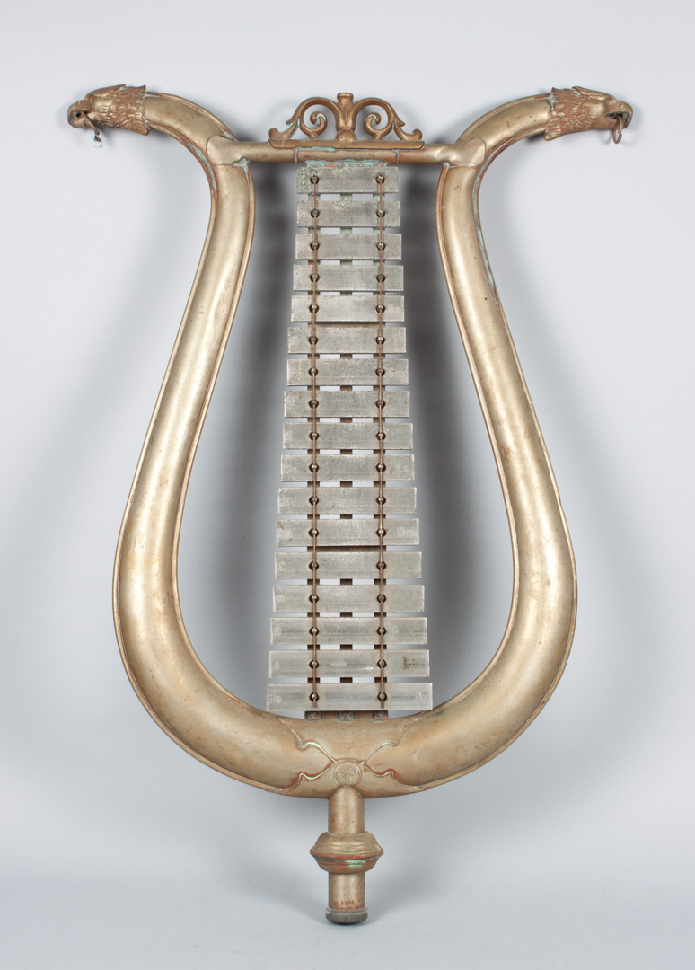 Appraisal: Heimring xylophone late th early th century lyre form with