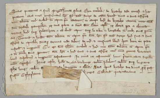 Appraisal: Lincolnshire Keisby Charter grant by Thomas son of Elias Attebeck