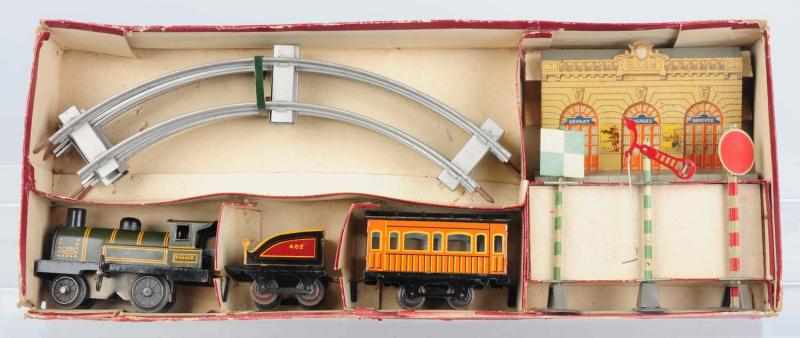 Appraisal: Tin Litho JEP Wind-Up Passenger Train Set French Working Train