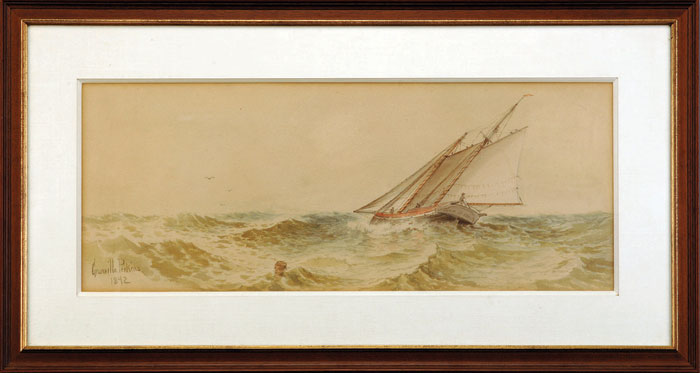 Appraisal: GRANVILLE PERKINS AMERICAN - THE SAILBOAT quot ANNIE quot Watercolor