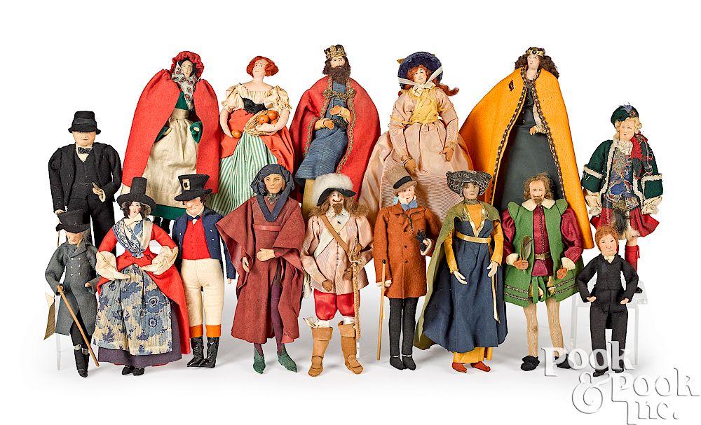 Appraisal: Liberty of London dolls Sixteen cloth Liberty of London dolls