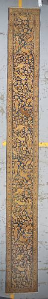 Appraisal: A Tabriz runner Northwest Persia circa size approximately ft x