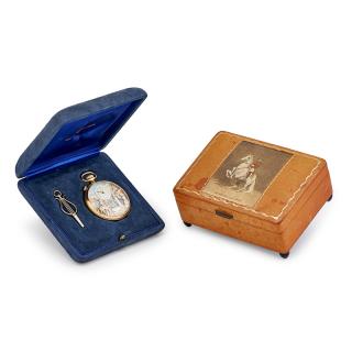 Appraisal: REUGE MUSIC BOXES Two Automaton musical pocket watch and a