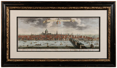 Appraisal: th Century Engraving of London A Prospect of the City