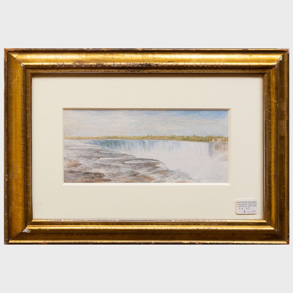 Appraisal: John Henry Hill - A View of Niagara Falls Watercolor