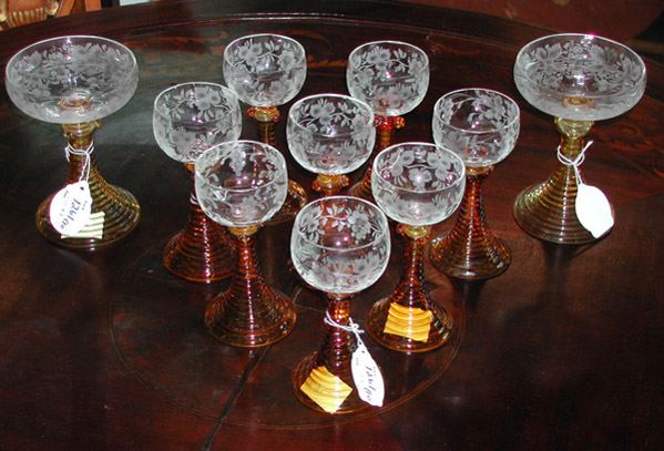 Appraisal: Ten-Piece Group of Stemware consisting of a good set of