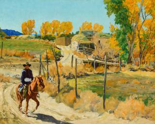 Appraisal: Walter Ufer - October Morningoil on canvas inchessigned lower right