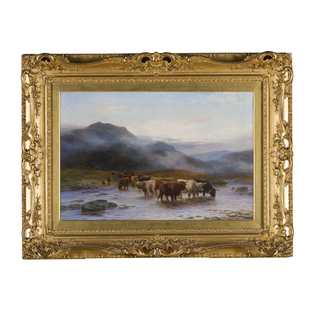 Appraisal: HENRY GARLAND BRITISH C - A HIGHLAND FORD Signed and