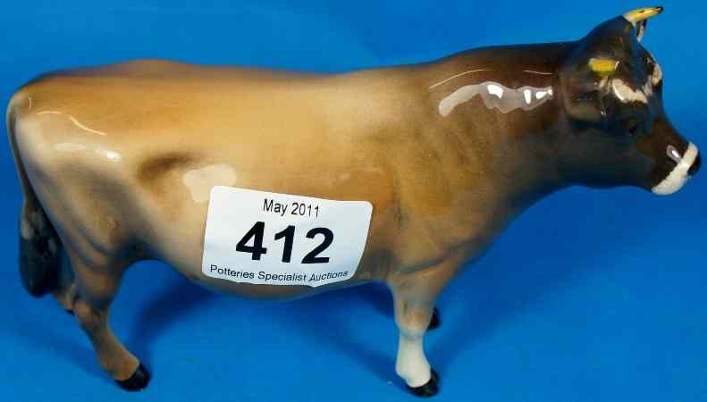 Appraisal: Jersey Bull Model chipped Horn