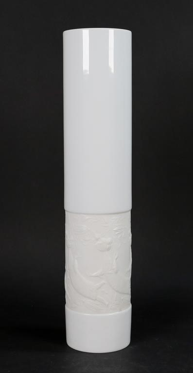 Appraisal: Bjorn Wiinblad Denmark - for Rosenthal Studio Line cylindrical white