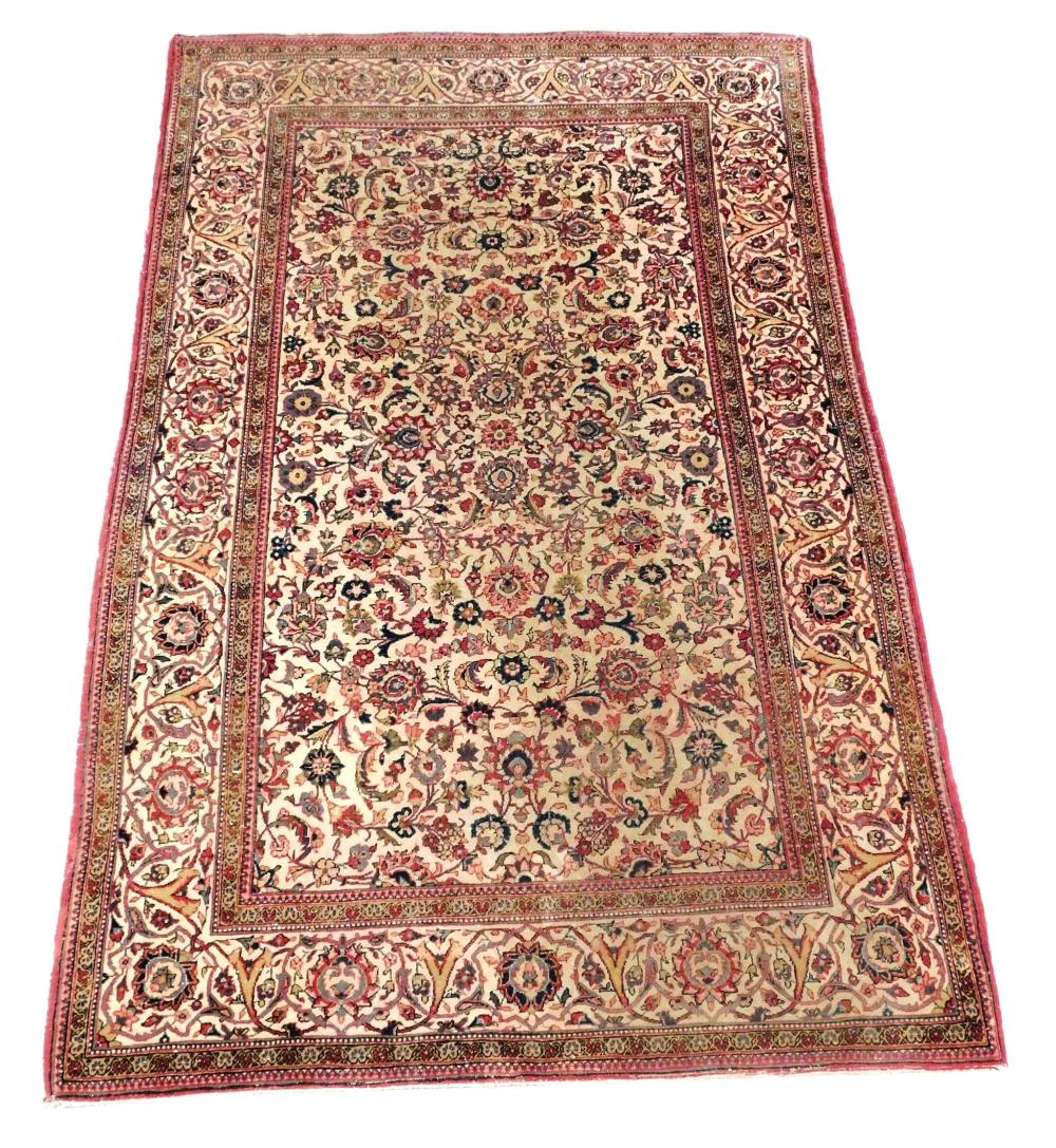 Appraisal: RUG Semi Antique Persian ' x ' wool on cotton