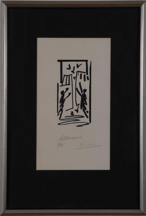 Appraisal: AFTER PICASSO TWO PRINTS signed in plate the other with