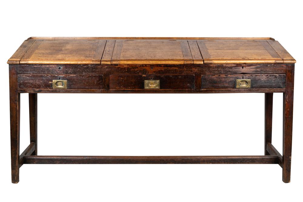 Appraisal: CONTINENTAL STANDING DESK th century having a slanted top fitted