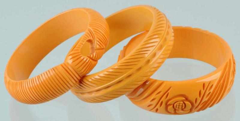 Appraisal: Lot of Bakelite Bracelets Condition Excellent Size All Dia