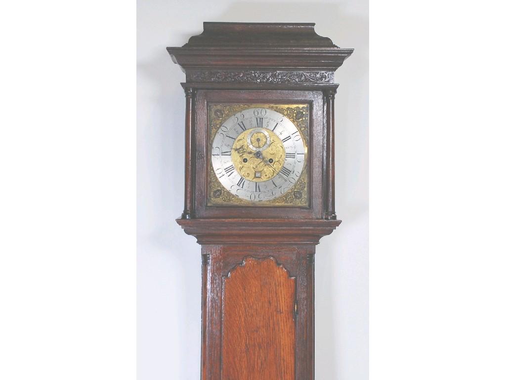 Appraisal: LATE EIGHTEENTH CENTURY OAK LONGCASE CLOCK signed Samuel Whalley Manchester