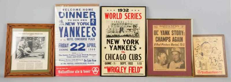 Appraisal: Lot of New York Yankees Display Items Description Includes one