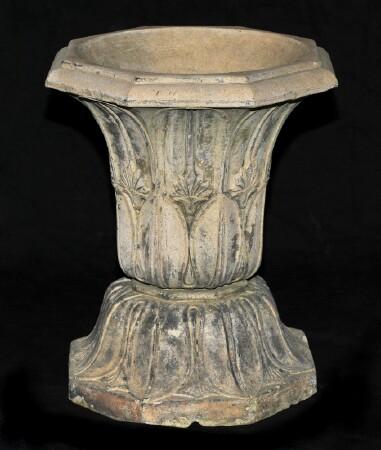 Appraisal: ENGLISH TERRACOTTA VASE ATTRIBUTED TO MARK HENRY BLANCHARD Of octagonal