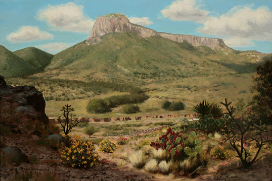 Appraisal: Harry Worthman American - El Capitan in the Guadalupe Mountains