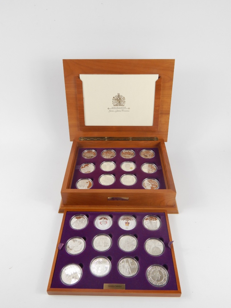 Appraisal: A Royal Mint Queen Elizabeth II Golden Jubilee Collection of