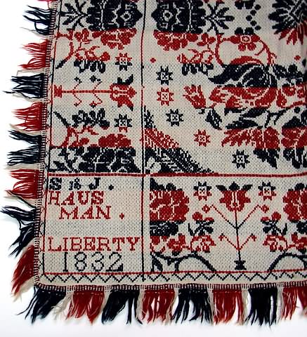 Appraisal: Corner with S I Haus man Liberty red white and