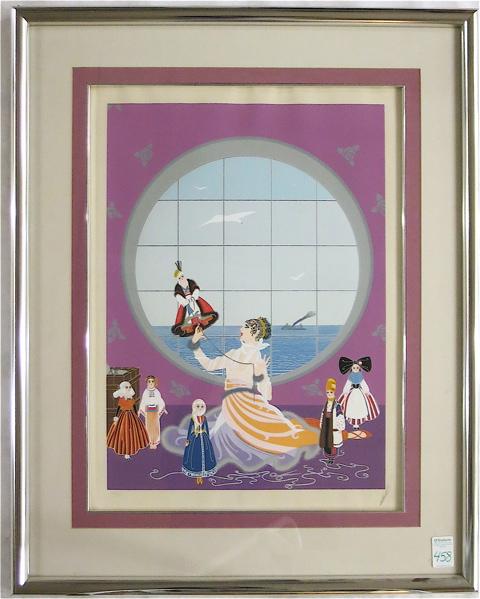 Appraisal: ERTE ROMAIN DE TIRTOFF SERIGRAPH Russian French - titled Les