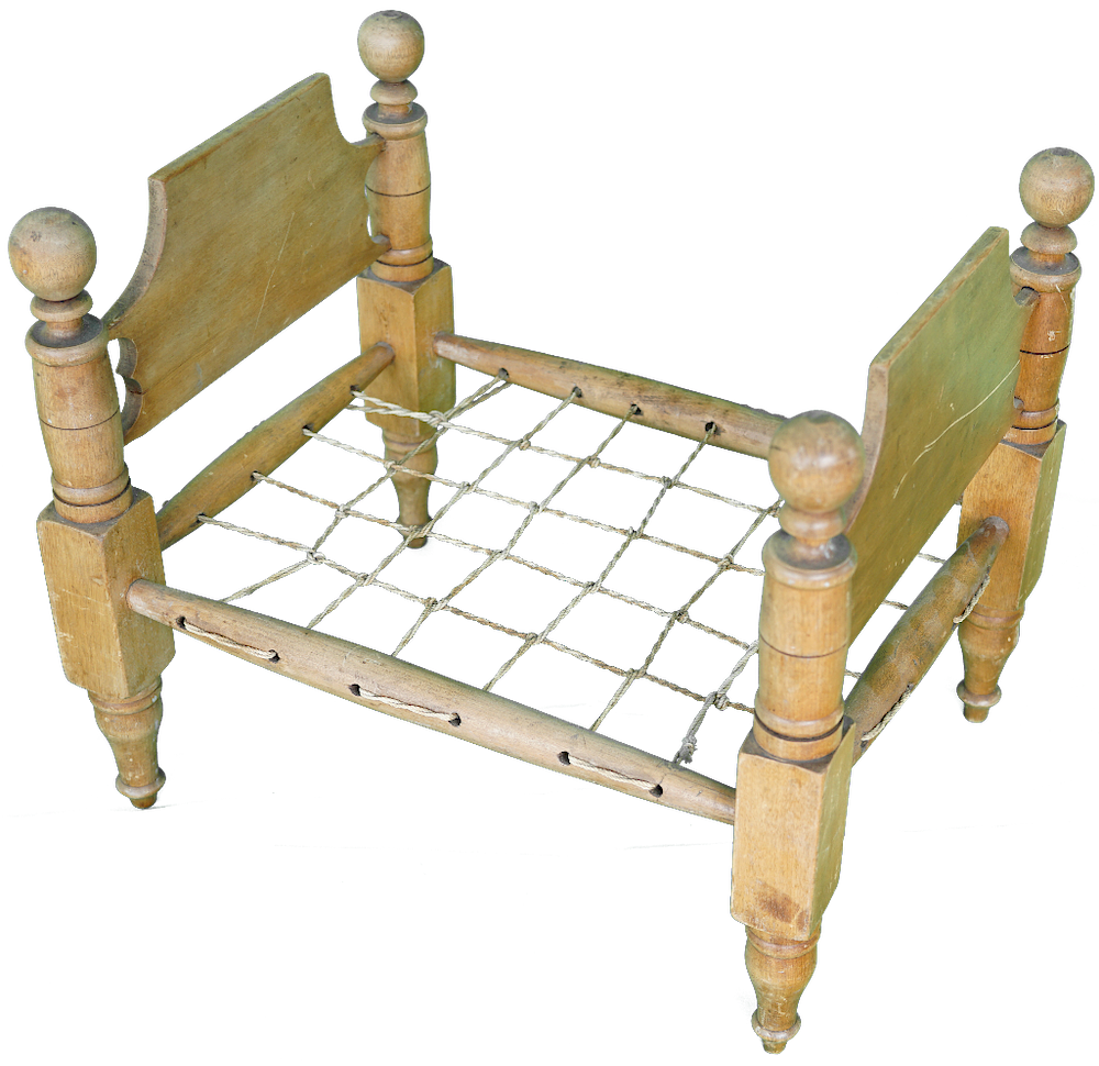 Appraisal: Miniature Tester Miniature Tester Bed Miniature four post tester bed