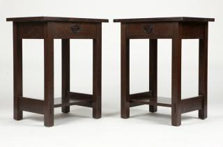 Appraisal: A pair of Arts Crafts nightstands Voorhees Contemporary Pasadena CA