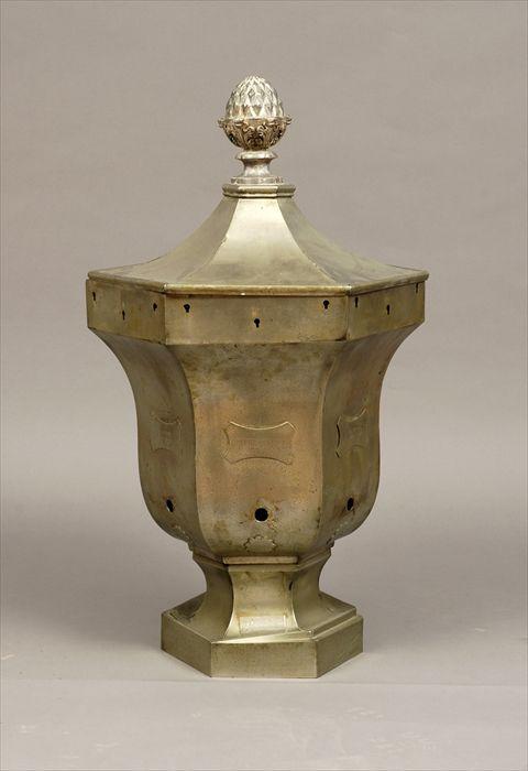 Appraisal: Dutch Brass Urn-Form Cistern x x in