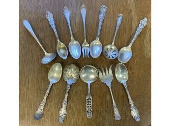 Appraisal: An assembled lot of twelve different sterling silver forks and