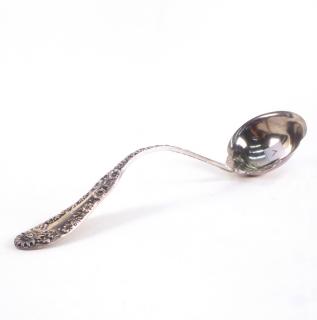 Appraisal: Dominick Haff Chrysanthemum Ladle Sterling silver Chrysanthemum ladle Monogrammed L