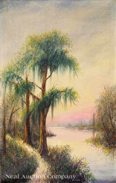 Appraisal: Will Ousley American Louisiana - Barnes Creek oil on canvas