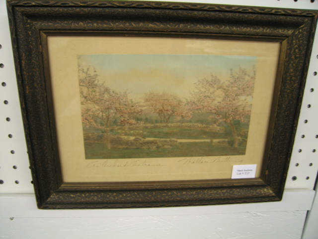 Appraisal: Wallace Nutting Print An Orchard Entrance