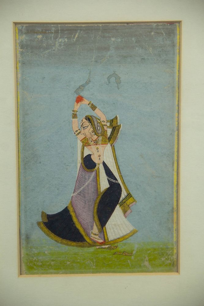 Appraisal: Pair of Persian Paintings on Paper From a New York