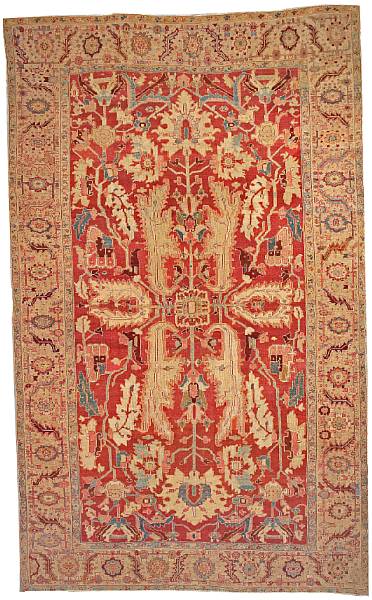 Appraisal: A Serapi carpet Northwest Persia late th century size approximately