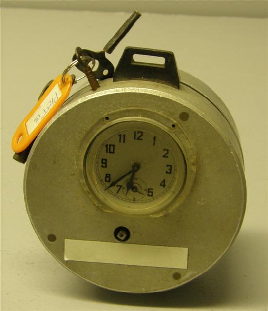 Appraisal: Blick metal cased clock with printing mechanism Diameter