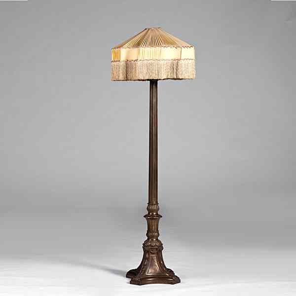 Appraisal: Tall Columnar Floor Lamp American late th early th century