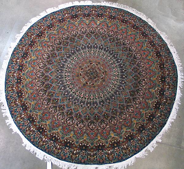 Appraisal: A Kashan design rug size approximately ft x ft