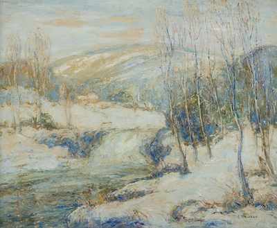 Appraisal: Ernest Lawson Canadian-American - Snowbound oil on canvas signed lower