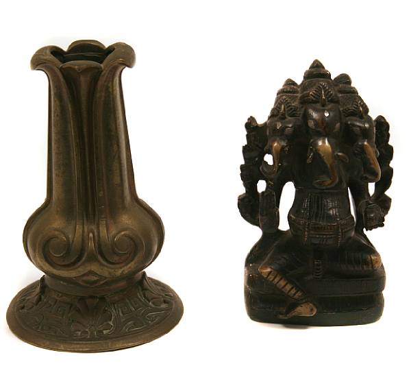 Appraisal: A group of South East Asian cast metal decorative items