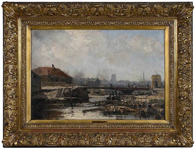 Appraisal: Johann Hendrik van Mastenbroek Dutch - B De Brug By