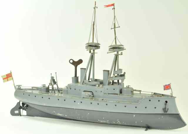 Appraisal: BING BATTLESHIP Germany c powerful design much like the Dreadnoughts