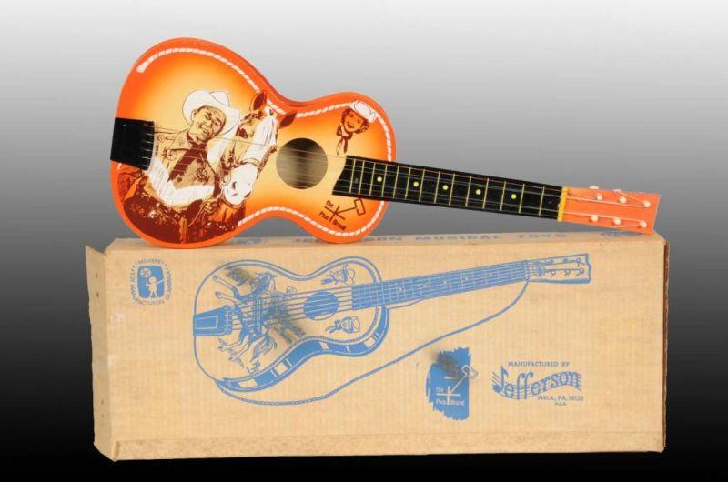 Appraisal: Roy Rogers Jefferson Guitar Toy Description Includes original box Unused