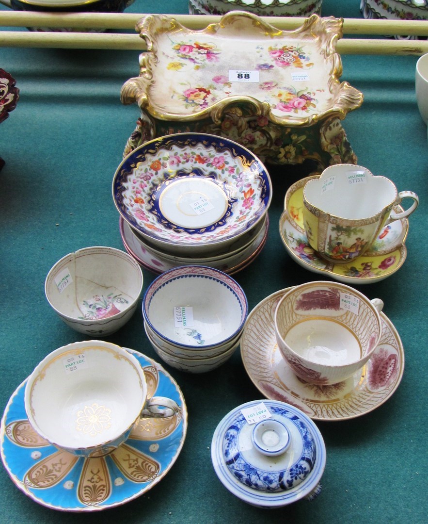 Appraisal: A quantity of ceramics mainly th century including a Dresden