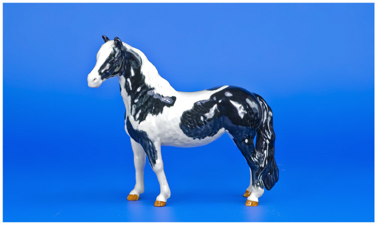 Appraisal: Beswick Animal Figure Pinto Pony Black and White Model No