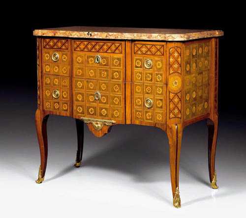 Appraisal: CHEST OF DRAWERS Transition in the style of RVLC Roger