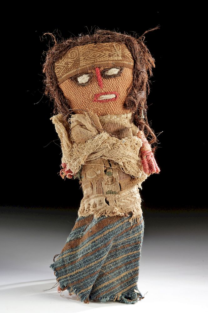 Appraisal: Chancay Textile Doll - A Lovely Lady Pre-Columbian Central Peru