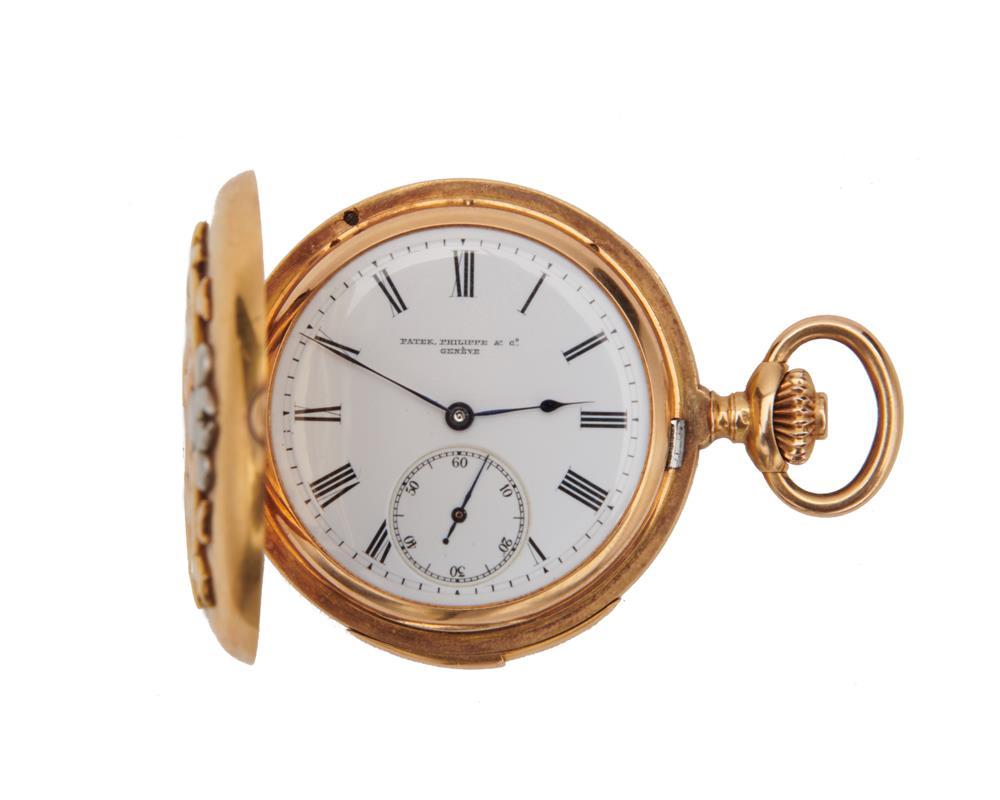 Appraisal: PATEK PHILIPPE K Gold Repeater Pocketwatch the hunter's case pocketwatch